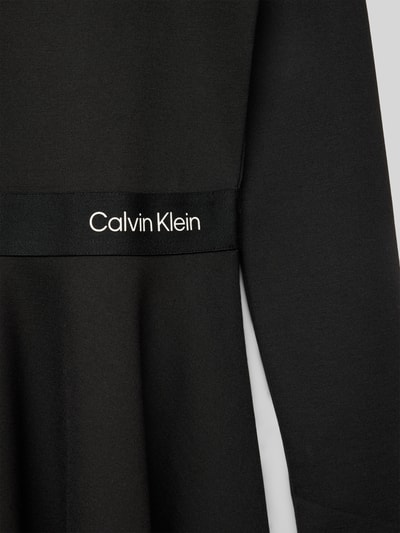 Calvin Klein Jeans Kleid mit Label-Print Black 2