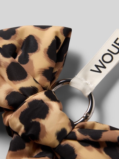 WOUF Charm mit Allover-Animal-Print Modell 'Feline' Mittelbraun 2