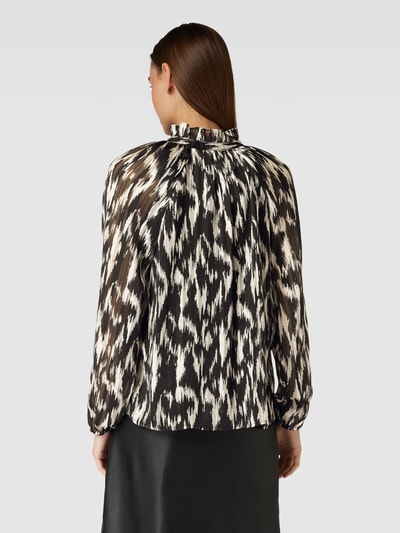 Neo Noir Blouse met veters, model 'Cobie Cheer Vibe' Zwart - 5