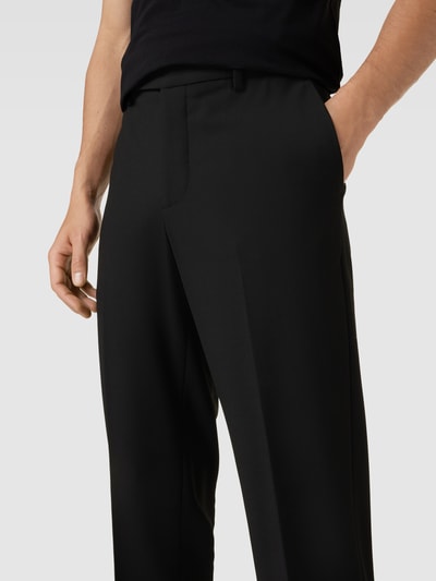 MANGO Slim Fit Anzughose mit Eingrifftaschen Modell 'boston' Black 3
