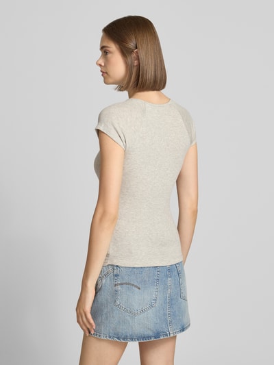 JJXX Slim fit T-shirt met ronde hals model 'Star' Lichtgrijs - 5