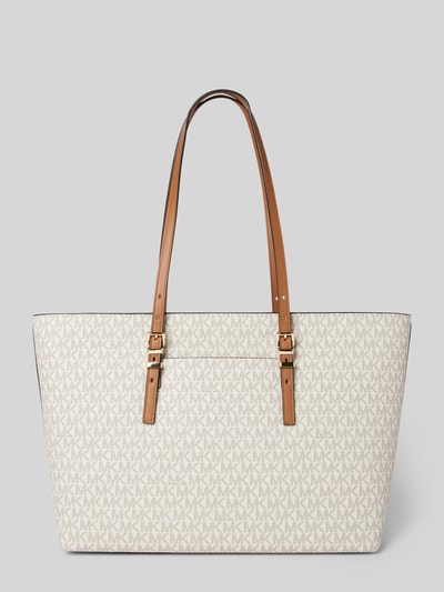 MICHAEL Michael Kors Torebka z zawieszką z logo model ‘QUINN’ Écru 4