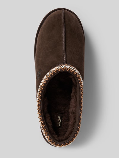 UGG Hausschuhe mit Bordüre Dunkelbraun 3