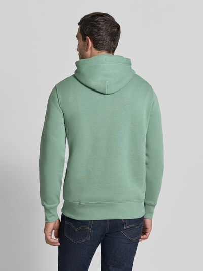 GANT regular fit hoodie van katoenmix Mintgroen - 5