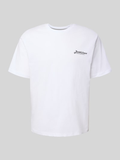 Jack & Jones T-Shirt mit Label-Print Modell 'BEAU' Weiss 2