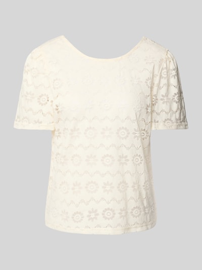 ICHI Blusenshirt mit Rundhalsausschnitt Modell 'LYRINA' Offwhite 2