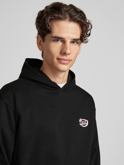 REVIEW Hoodie mit Kapuze Black 3