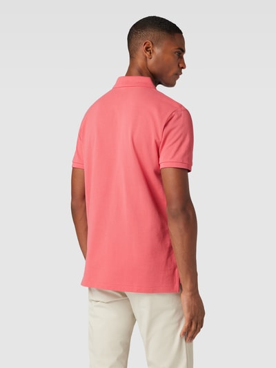 Polo Ralph Lauren Slim Fit Poloshirt mit unifarbenem Design Hellrot Melange 5