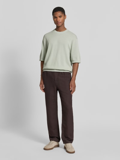 Selected Homme t-shirt o kroju relaxed fit z czystej bawełny model 'TORINO' Miętowy 1