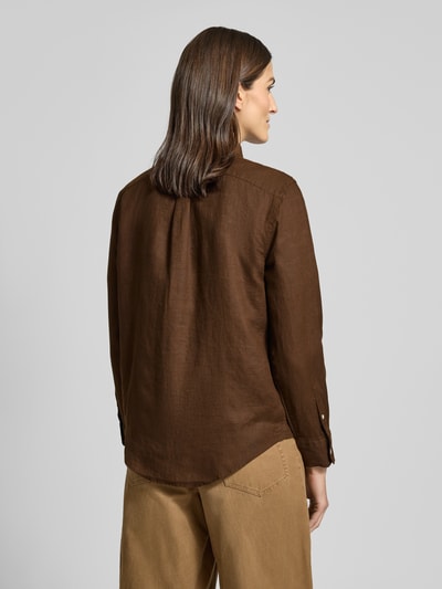 Polo Ralph Lauren Bluzka koszulowa z listwą guzikową Ciemnobrązowy 5