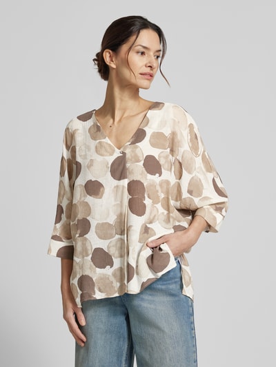 Apricot Bluzka o kroju relaxed fit z mieszanki wiskozy Szarobrązowy 4