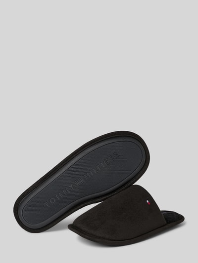 Tommy Hilfiger Slipper mit Logo-Stitching BLACK 4