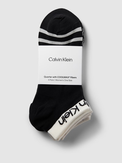 CK Calvin Klein Sneakersokken met viscose in een set van 4 stuks Zwart - 3