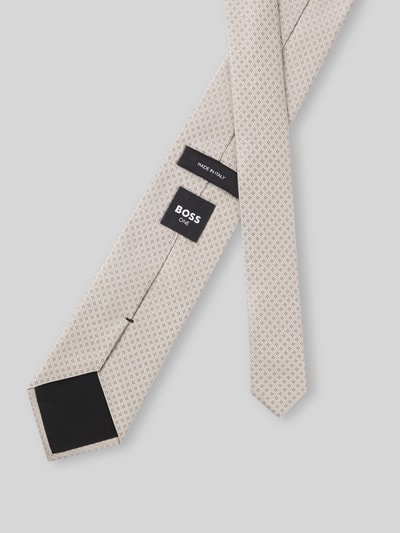BOSS Krawatte aus reiner Wolle Modell 'KNITTED TIE 7CM' Dunkelbraun 2