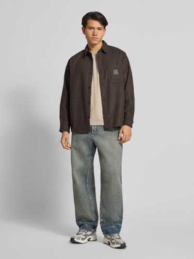 Levi's® T-Shirt mit geripptem Rundhalsausschnitt Khaki 1