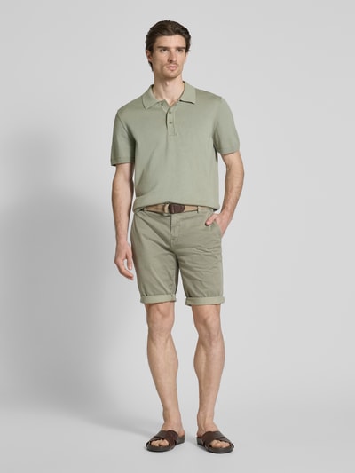 Lerros Bermuda met riem en achterzakken Mintgroen - 1