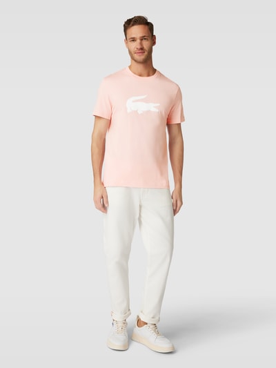 Lacoste T-Shirt mit Rundhalsausschnitt Rosa 1