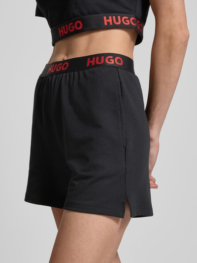 HUGO Shorts mit Stretch-Anteil Modell 'SPORTY' Black 3