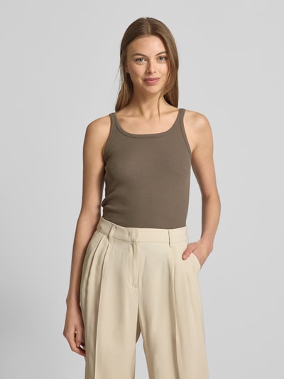 MM Tanktop in Ripp-Optik Modell 'STRENNA' Oliv 4