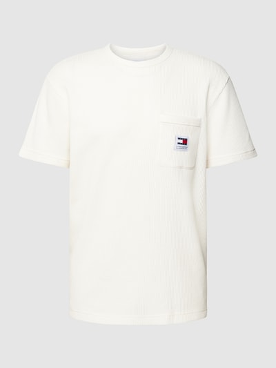 Tommy Jeans T-shirt z kieszenią na piersi Złamany biały 2