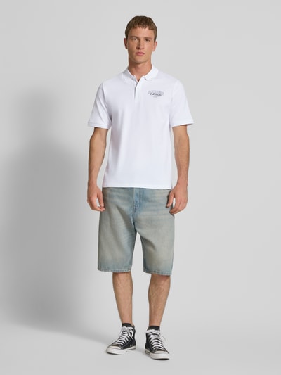 Jack & Jones Regular fit poloshirt met knoopsluiting, model 'MAKOTO' Wit - 1