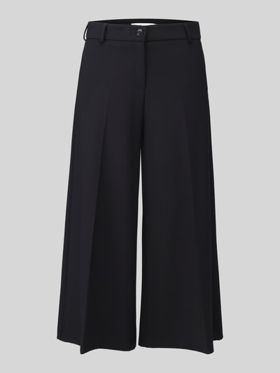 Produktfoto, donkerblauwe wijdte broek uit viscosemix model 'MELLI S' van Brax, Dames wijdte broek