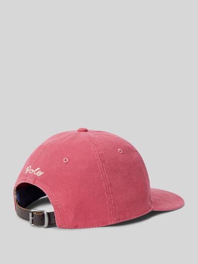 Polo Ralph Lauren Basecap aus reiner Baumwolle mit Logo-Stitching Rot 2