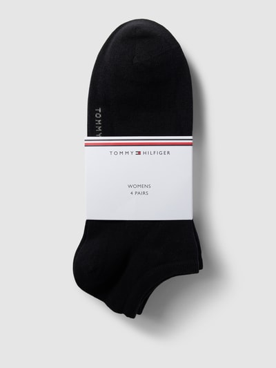 Tommy Hilfiger Sneakersocken mit Rippenbündchen im 4er-Pack Black 3