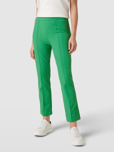 Raffaello Rossi Flared cut comfortbroek met siernaden, model 'MACY' Groen - 4