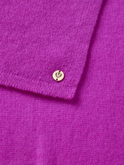 Fraas Schal aus reinem Kaschmir mit Label-Detail Pink 2