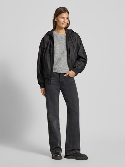 RAINS Jack met capuchon, model 'LOHJA' Zwart - 1