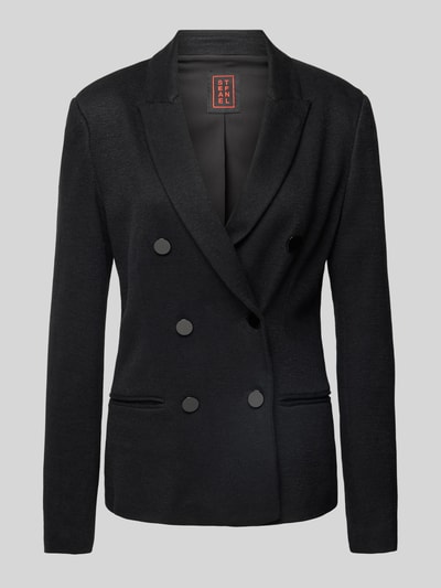 Stefanel Blazer met strookzakken Zwart - 2