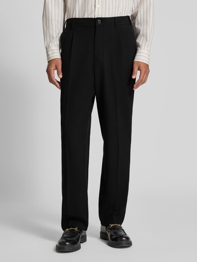 MCNEAL Wide Fit Stoffhose mit Bügelfalten Black 4