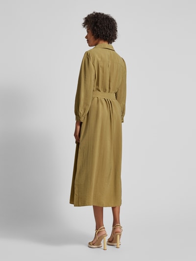 Bash Midikleid mit Bindegürtel Modell 'LARA' Khaki 5