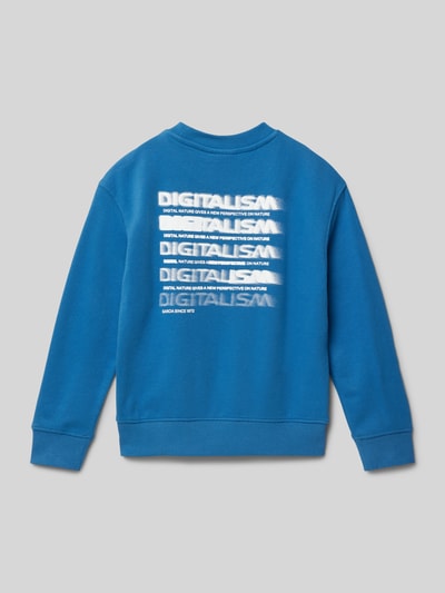 Garcia Sweatshirt mit Label-Print Royal 3