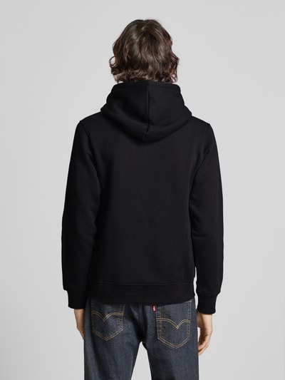 Jack & Jones Comfort fit hoodie van katoenmix met rubberen print, model 'AERO'  - 5