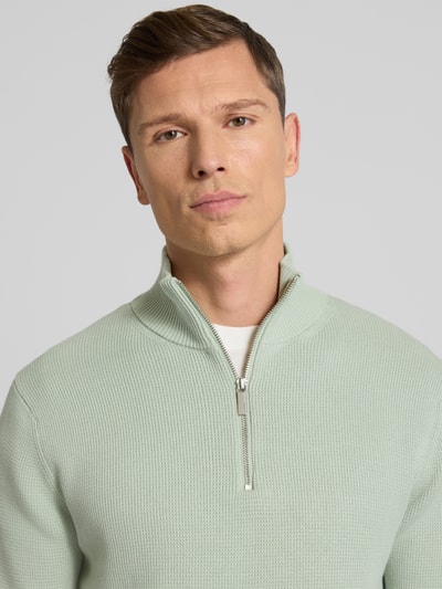 SELECTED HOMME Regular fit schipperstrui van puur biologisch katoen, model 'DANE' Lindegroen - 3