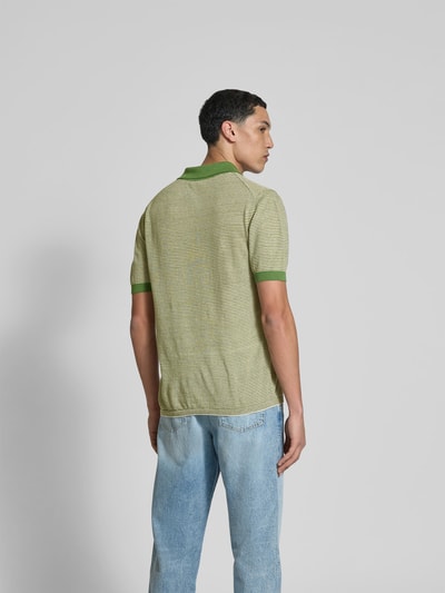 Closed Poloshirt mit kurzer Knopfleiste Khaki 5