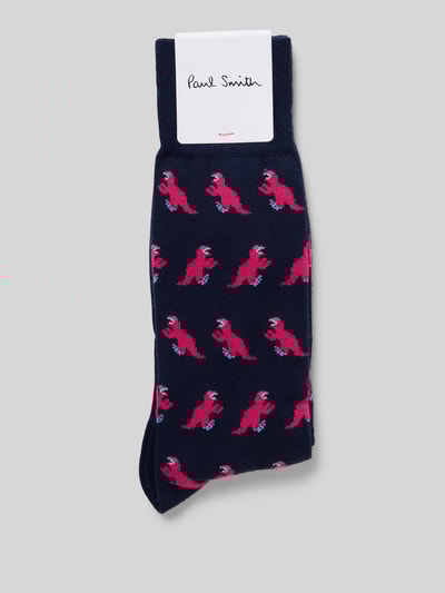 PAUL SMITH Socken mit geripptem Abschluss Marine 3