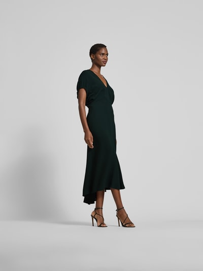 Victoria Beckham Maxikleid mit V-Ausschnitt Black 1