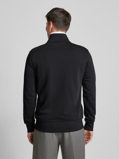 Gant Regular Fit Sweatjacke mit Label-Stitching Modell 'SGIELD' Black 5