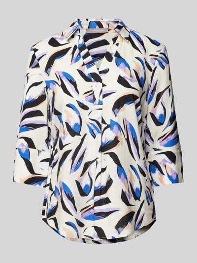 Christian Berg Woman Selection Blouseshirt met all-over motief Zand - 2