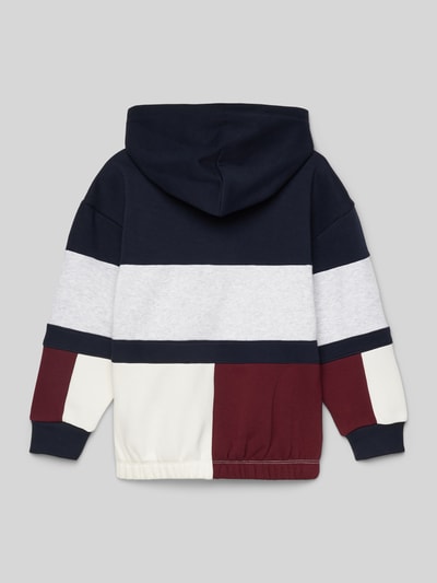 Tommy Hilfiger Kids Hoodie met logostitching, model 'BLOCK' Wit - 3