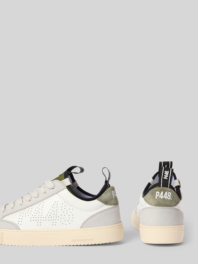 P448 Sneakers met vetersluiting, model 'SOHOSOCKS' Wit - 2