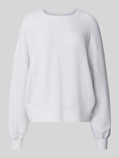 American Vintage Oversized Sweatshirt mit Rundhalsausschnitt Modell 'ATUBAY' Hellgrau Melange 2