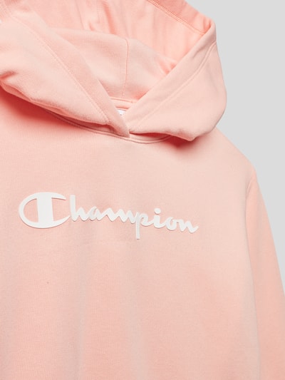 CHAMPION Sweatshirt mit Label-Schriftzug Apricot 2