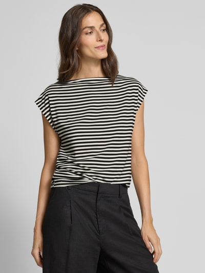 Soyaconcept T-Shirt mit U-Boot-Ausschnitt Modell 'RICCI' Black 3