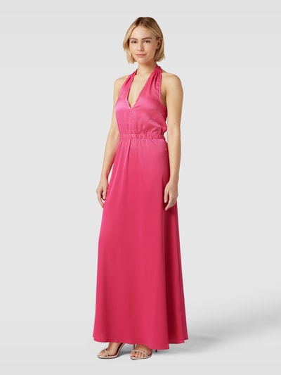 YAS Midikleid mit Neckholder Modell 'ATHENA' Pink 1