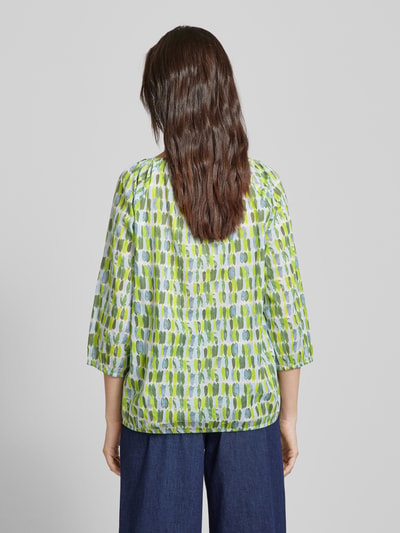 Montego Blouse met all-over motief Lichtgroen - 5