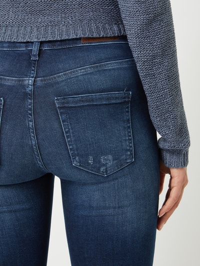 Only Jeans met smalle pasvorm en stretch, model 'Blush' Donkerblauw - 3